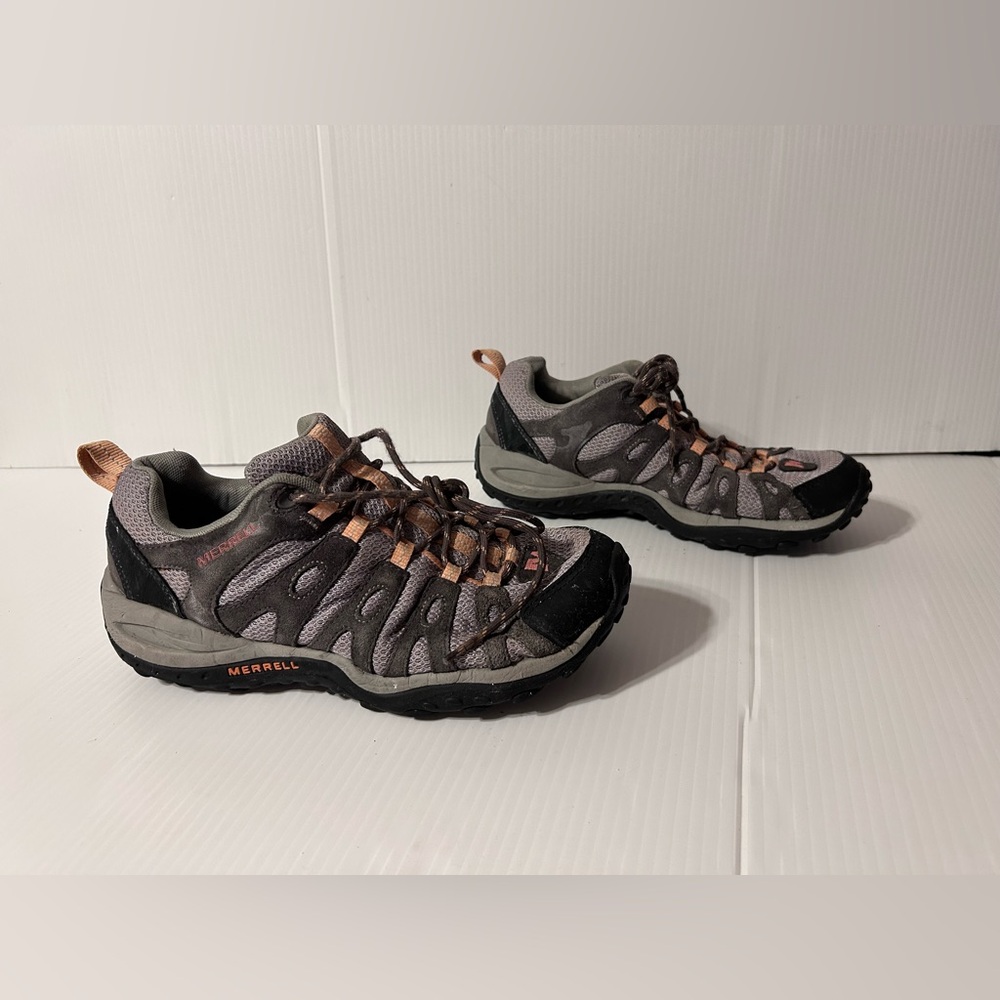 Merrell (J535264) depart dark gull grey trail hiking shoe women  size 8